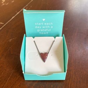 Origami Owl Grateful Heart Tiny Necklace